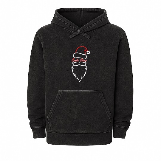 Santa Claus Mineral Wash Hoodies