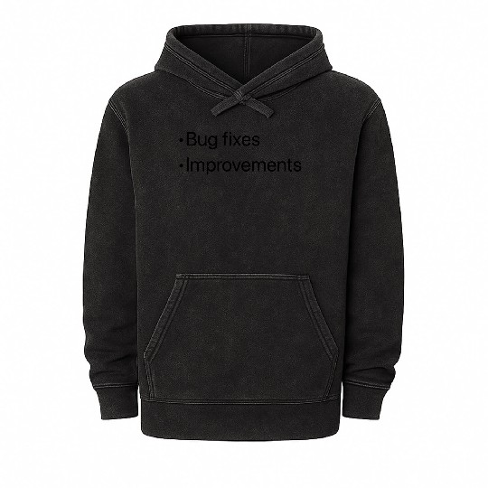 Bug fixes and improvements Mineral Wash Hoodies