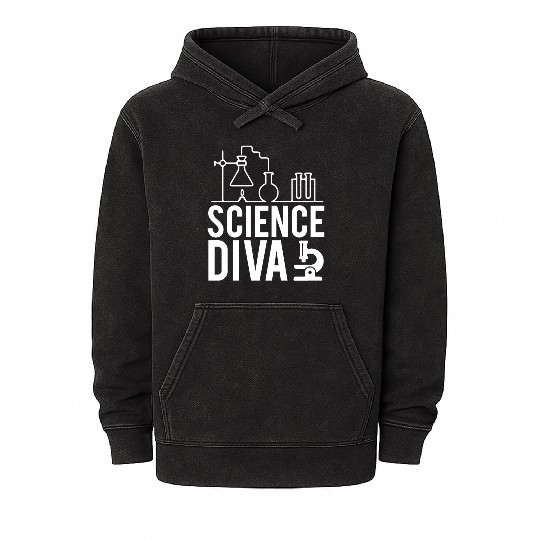 Science Diva Nerd Geek Teacher Student Gift Ideas Mineral Wash Hoodies