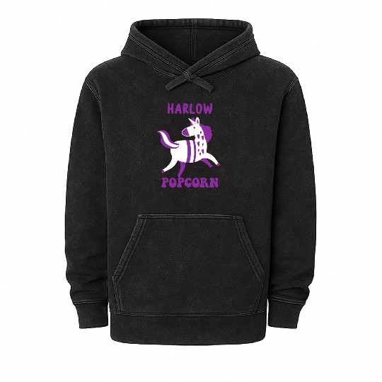 Harlow And Popcorn Merch Popcorn The Pony Mineral Wash Hoodies