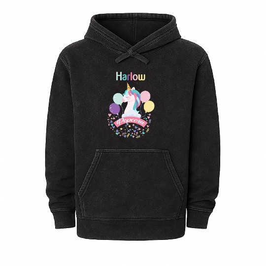 Harlow And Popcorn Merch Popcorn The Pony Mineral Wash Hoodies