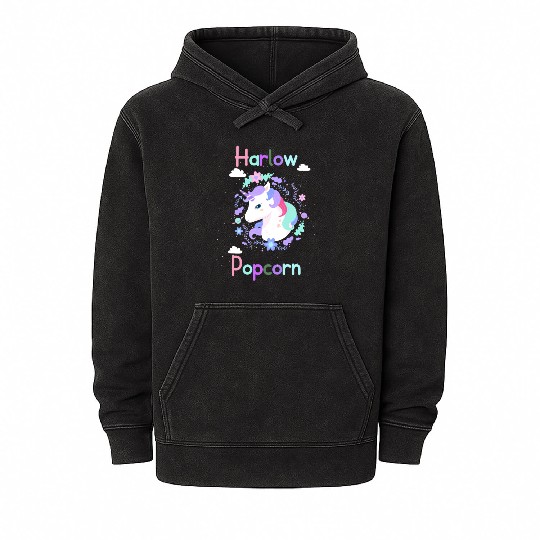 Harlow And Popcorn Merch Popcorn The Pony Mineral Wash Hoodies
