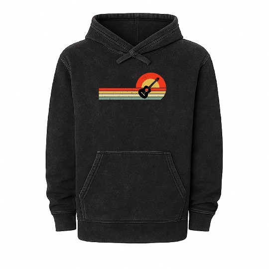 Acoustic Guitar Player Music Musician Guitarist Mineral Wash Hoodies