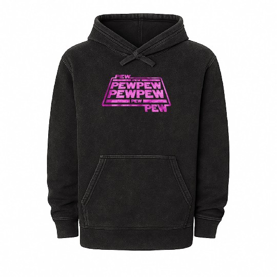 Pew Pew Pew Mineral Wash Hoodies