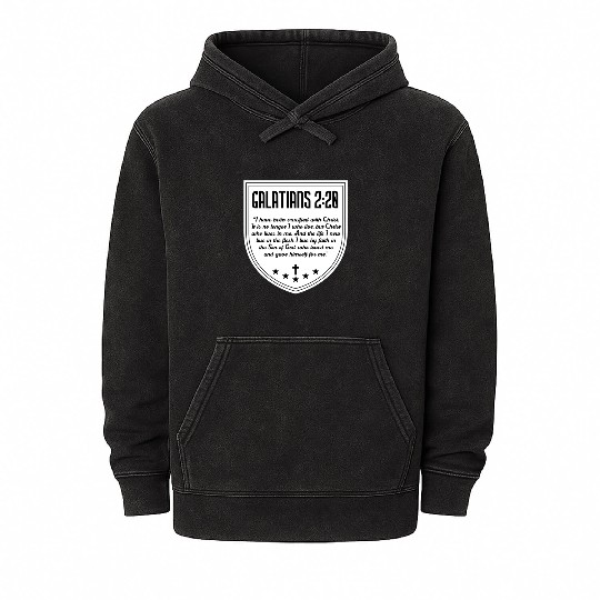 Galatians 220 Saint Paul Bible Verse Jesus Christ Mineral Wash Hoodies