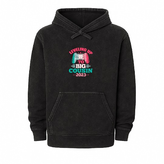 Leveling Up To Big Cousin 2023 Mineral Wash Hoodies
