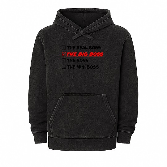THE BIG BOSS Mineral Wash Hoodies