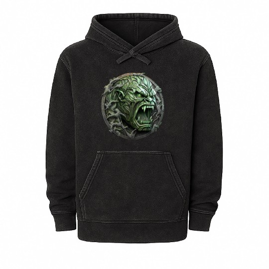 Angry Hulk Mineral Wash Hoodies