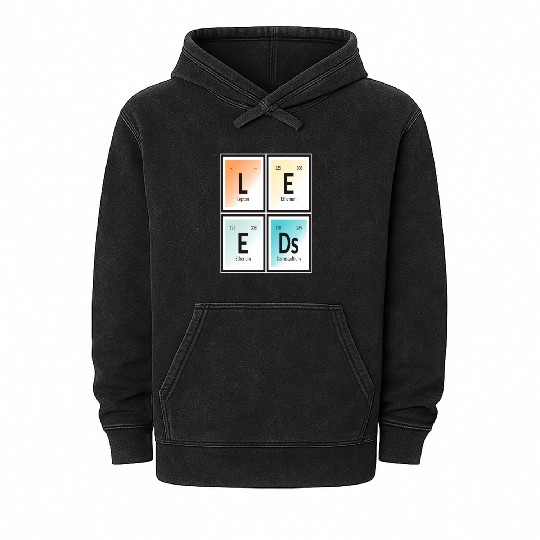 Leeds | Periodic Table of Elements Mineral Wash Hoodies