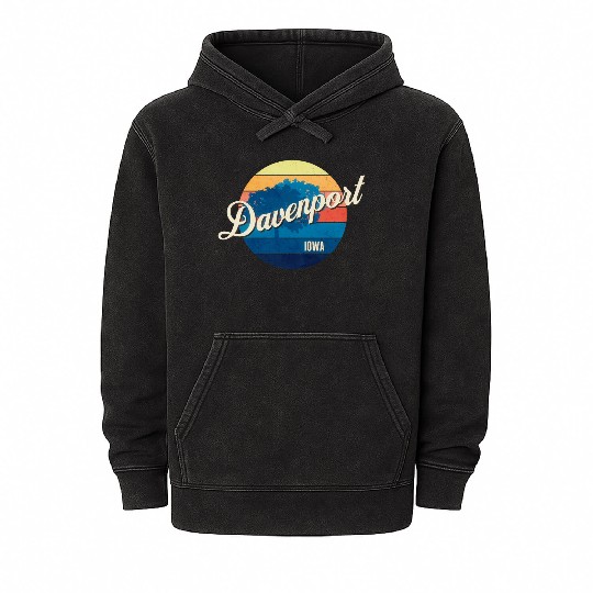 Davenport - Iowa Mineral Wash Hoodies