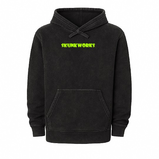 Skunkworks Shop Logo Mineral Wash Hoodies