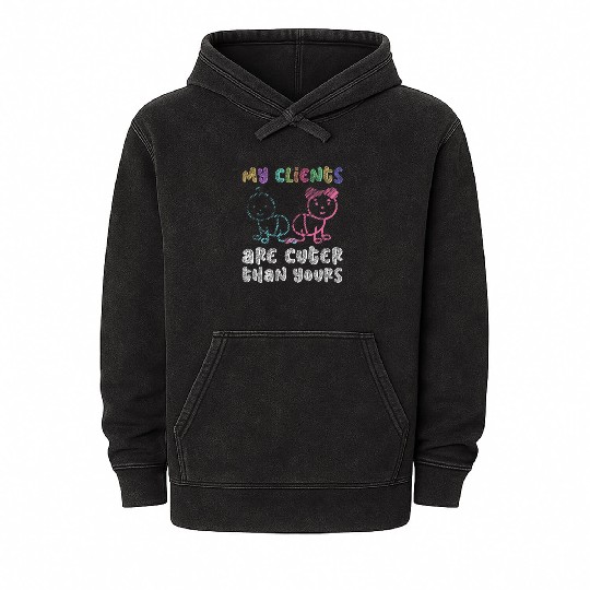 My Clients Are Cuter Than Yours - Newborn Mineral Wash Hoodies