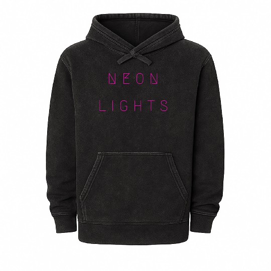 Neon Lights Mineral Wash Hoodies