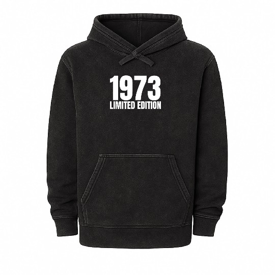 50 Years Vintage 1973 Retro 50th Birthday Mineral Wash Hoodies