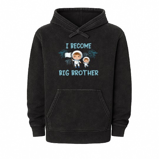 Big brother space astronaut 2023 Mineral Wash Hoodies