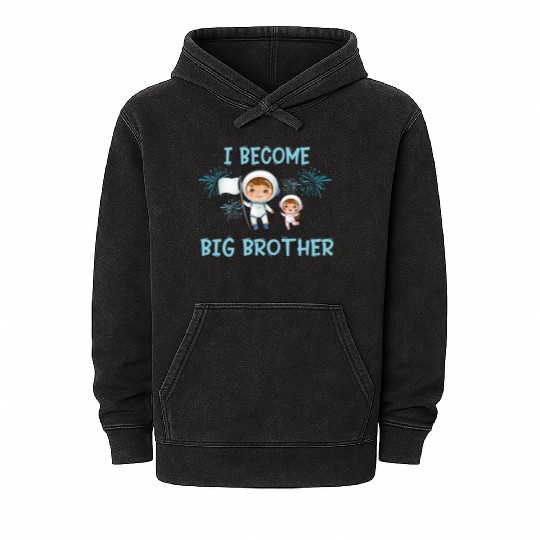 Big brother space astronaut 2023 Mineral Wash Hoodies