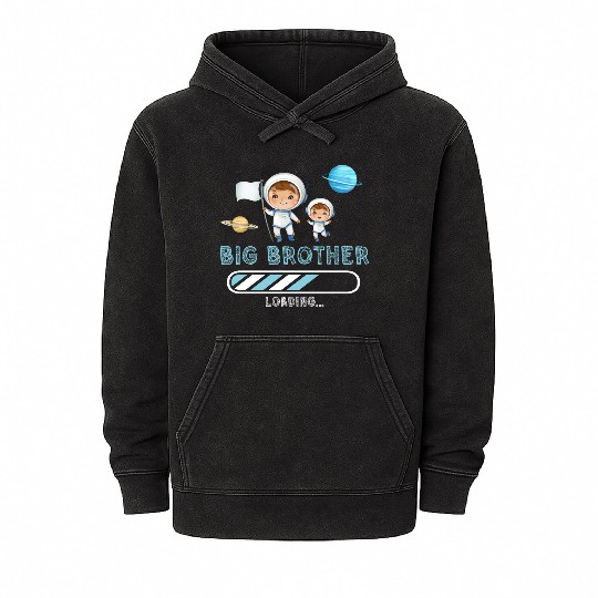 Big brother space astronaut 2023 Mineral Wash Hoodies