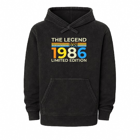 The Legend 1986 Born Limited Edition Mineral Wash Hoodies