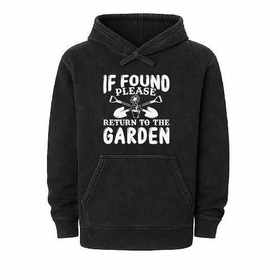 Amateur Gardener In The Garden, Fruit And Mineral Wash Hoodies