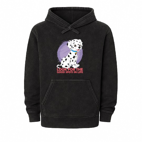 Dalmatian Look For Goods Spots In Life Mineral Wash Hoodies