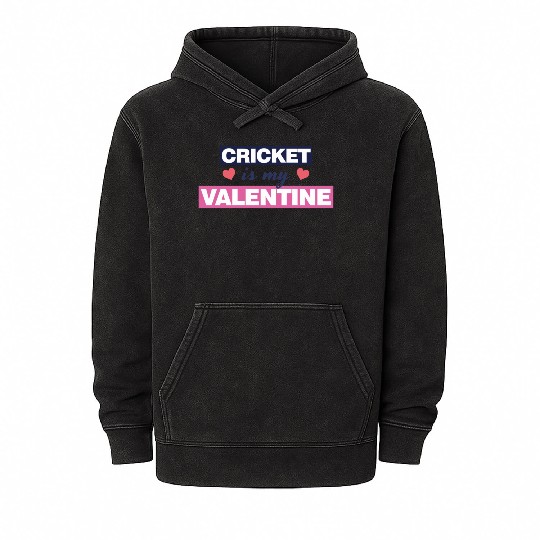 Cricket is my Valentine Gift1728 Mineral Wash Hoodies