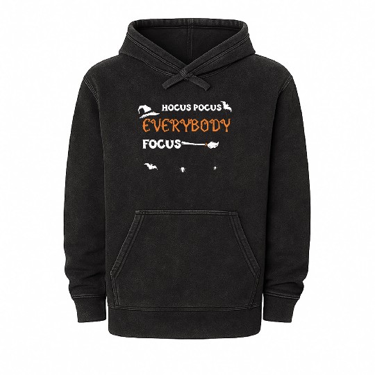 Hocus Pocus Everybody Focus Mineral Wash Hoodies