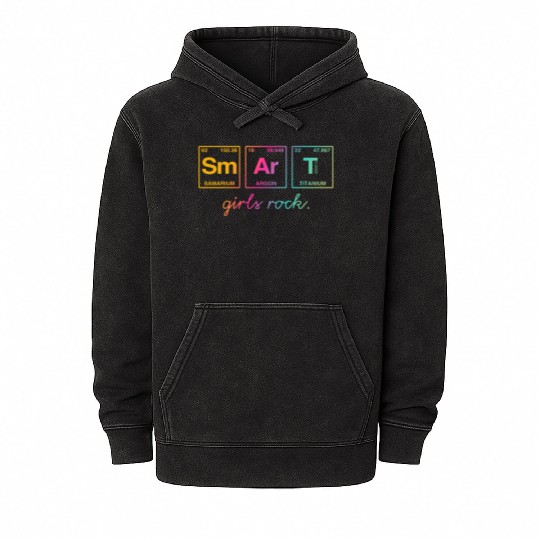 SMART GIRLS ROCK - Elements Periodic Table Mineral Wash Hoodies