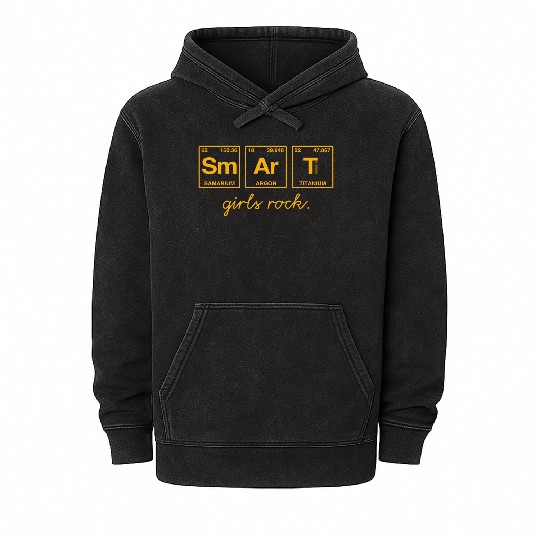SMART GIRLS ROCK - Elements Periodic Table Mineral Wash Hoodies