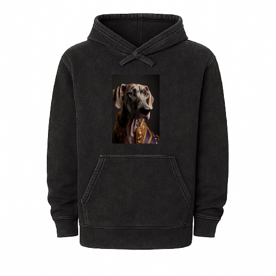 Great Dane Dog Breed Portrait Royal Renaissance An Mineral Wash Hoodies