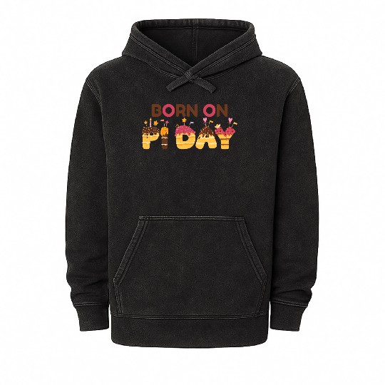 pi day Mineral Wash Hoodies