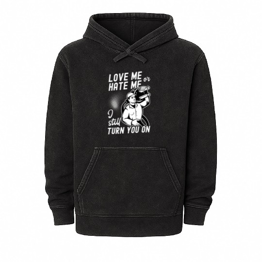 Funny Electrical Lineman Saying Thank A Lineman Mineral Wash Hoodies