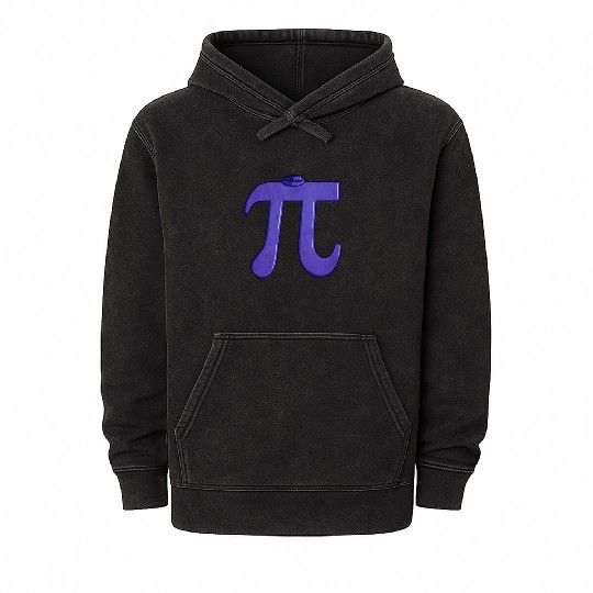 Blueberry Pi - Funny Pi Day Math Teacher Mineral Wash Hoodies