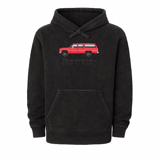bowtie Cardinal Red Mineral Wash Hoodies