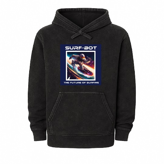 Robot Silver Surfer Mineral Wash Hoodies