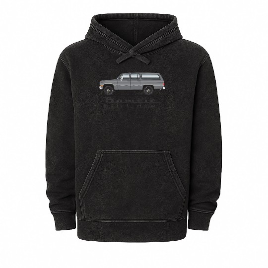 BOWTIE Charcoal Mineral Wash Hoodies
