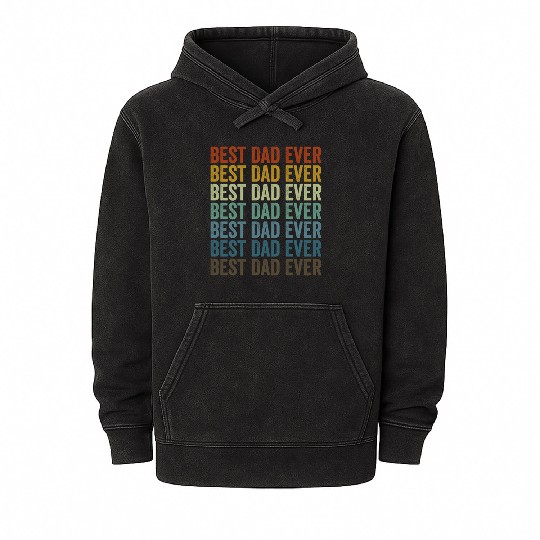 Best Dad Ever Guitarist Dad Guitar Player Mineral Wash Hoodies