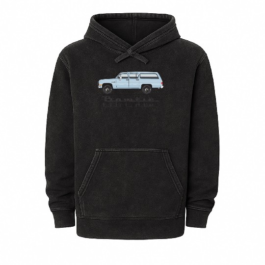 bowtie Light Blue Mineral Wash Hoodies