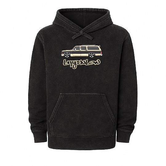 layinlow Santa Fe Tan Mineral Wash Hoodies