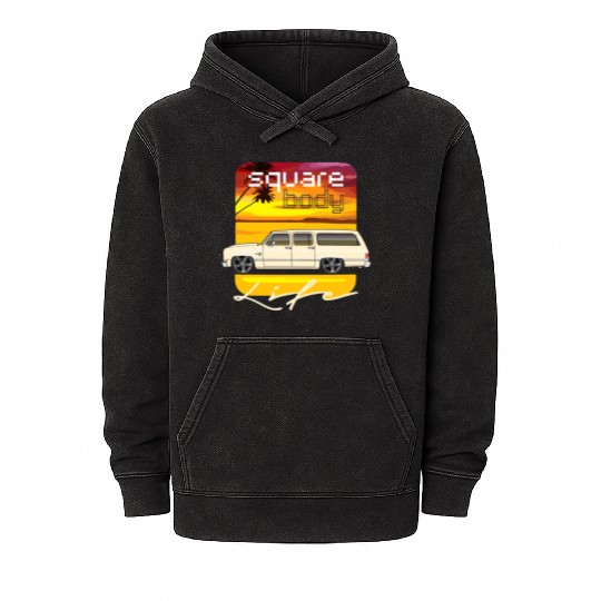 square Santa Fe Tan Mineral Wash Hoodies