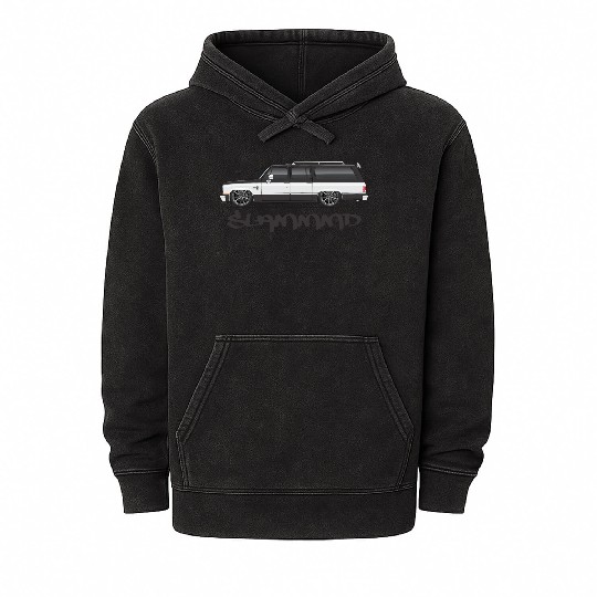 slammmd Midnight Black Mineral Wash Hoodies