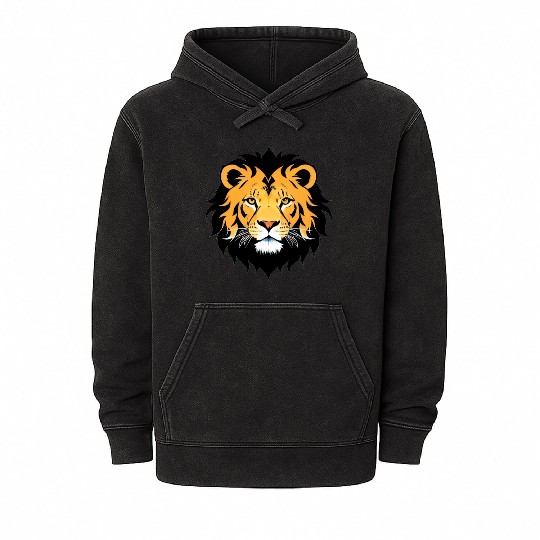 Royal Cartoon Lion - King of the Jungle 16 Mineral Wash Hoodies