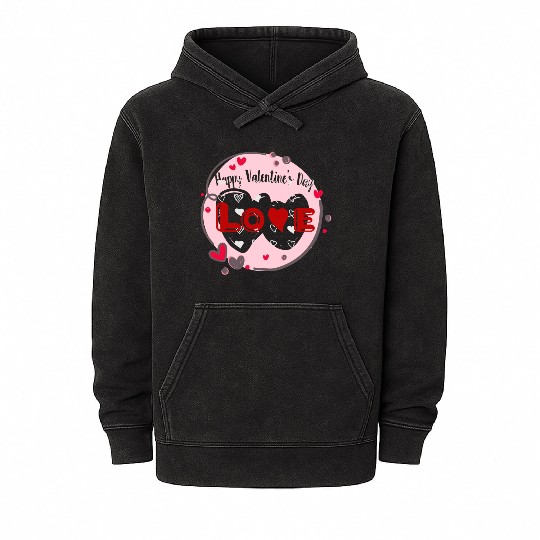 Wearing my heart on my sleeve for Valentine's Day Mineral Wash Hoodies