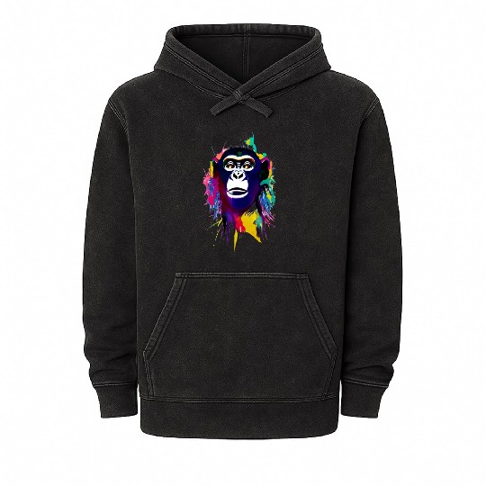 Monkey in colours Mineral Wash Hoodies