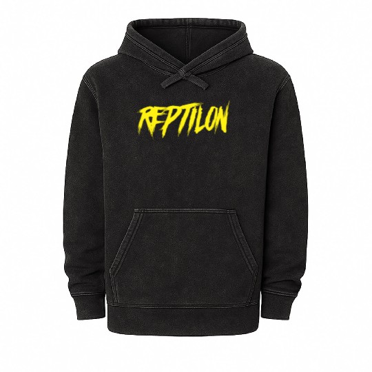 Reptilon Yellow Solo Mineral Wash Hoodies