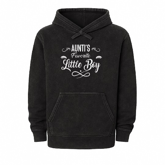 Aunti's Favorite Little boy Mineral Wash Hoodies
