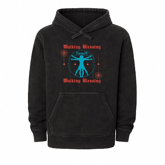 Walking Blessing Mineral Wash Hoodies