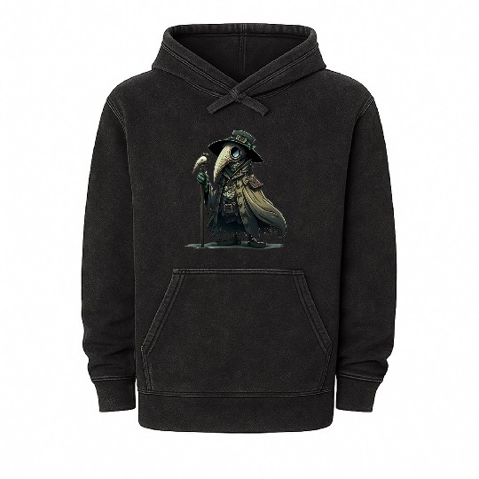 Lil' Plague Doctor Mineral Wash Hoodies
