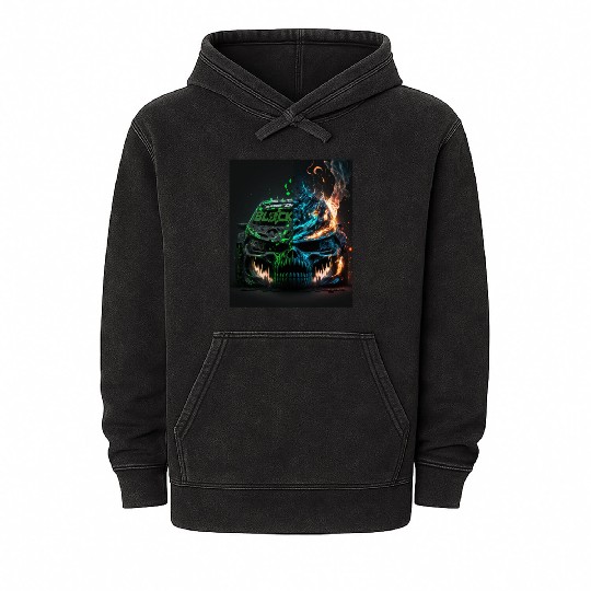 Racing Skulls Ken block Mineral Wash Hoodies