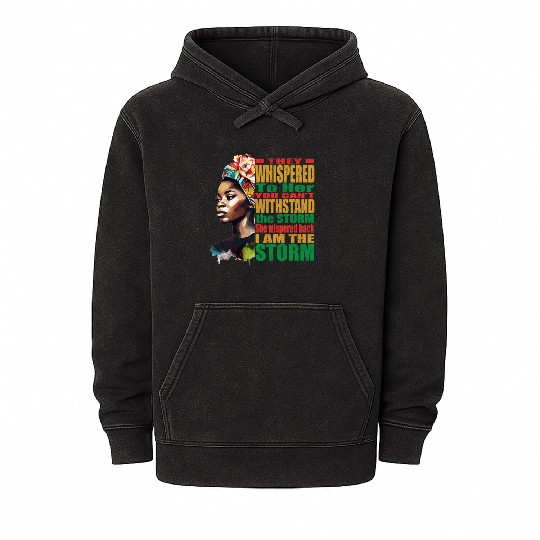 I Love My Roots Black Powerful History Month Mineral Wash Hoodies