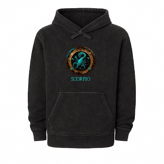 Embrace Your Scorpio Identity: Scorpio Pride Zodia Mineral Wash Hoodies